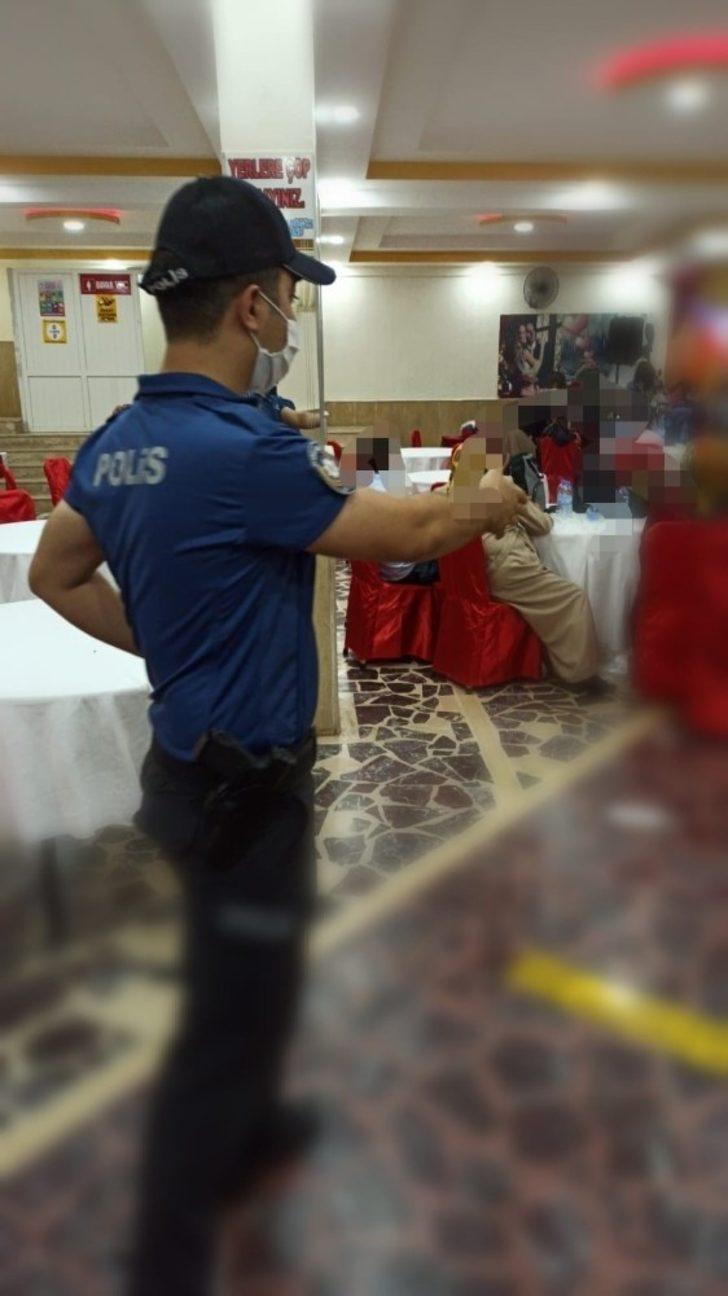 Nizip polisinden düğün salonlarında korona virüs denetimi G2