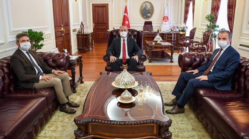 Aydın ve Kılın&ccedil;, Adalet Bakanı G&uuml;l&rsquo;&uuml; ziyaret etti