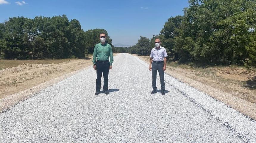 Altıntaş&rsquo;ta yol &ccedil;alışmaları