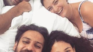 Ceyda Düvenci ve Bülent Şakrak, Erkan Kolçak Köstendil eşi Cansu Tosun’un bebekleri Marsel’i karşıladı