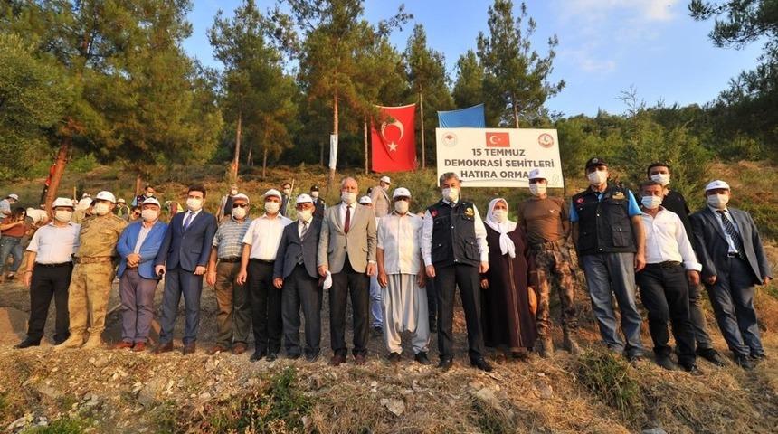 15 Temmuz Demokrasi Şehitleri Hatıra Ormanı&rsquo;na 200 fidan dikildi