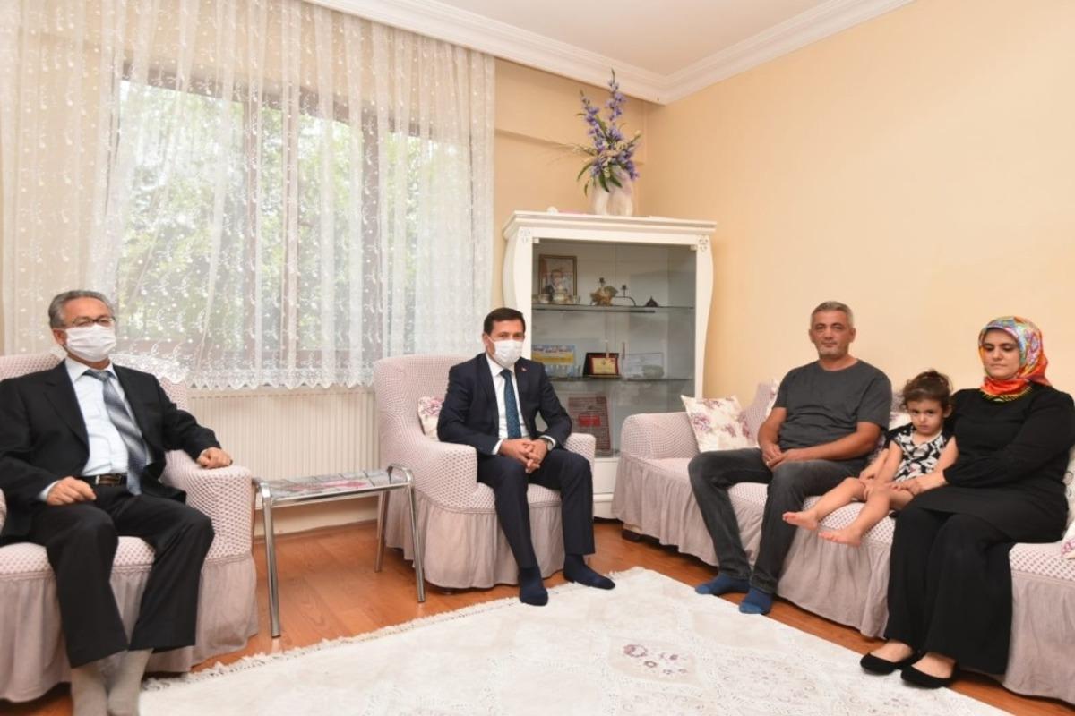 Başkan Kılca ve Kaymakam Parlar&rsquo;dan 15 Temmuz gazilerine ziyaret