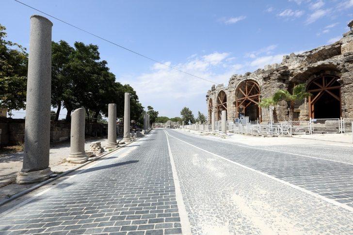 Antik Side’nin yol çalışması sona yaklaştı G2