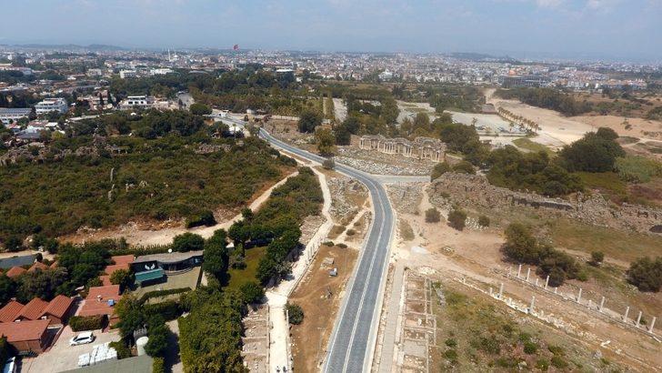 Antik Side’nin yol çalışması sona yaklaştı G3