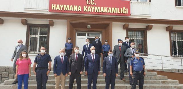 Ankara Valisi Vasip Şahin, Haymana’yı ziyaret etti