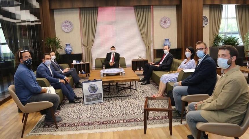 &Ccedil;avdarhisar heyetinden Vali &Ccedil;elik&rsquo;e ziyaret