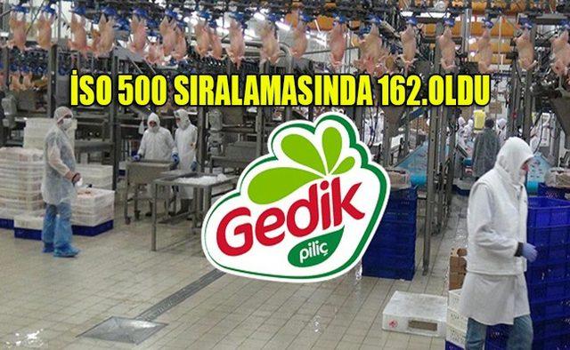 Gedik Piliç İSO 500 listesinde yükselmeye devam ediyor