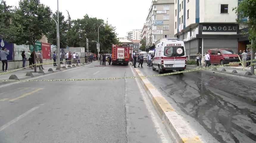 Bağcılar'daki kaza, caddeyi savaş alanına çevirdi