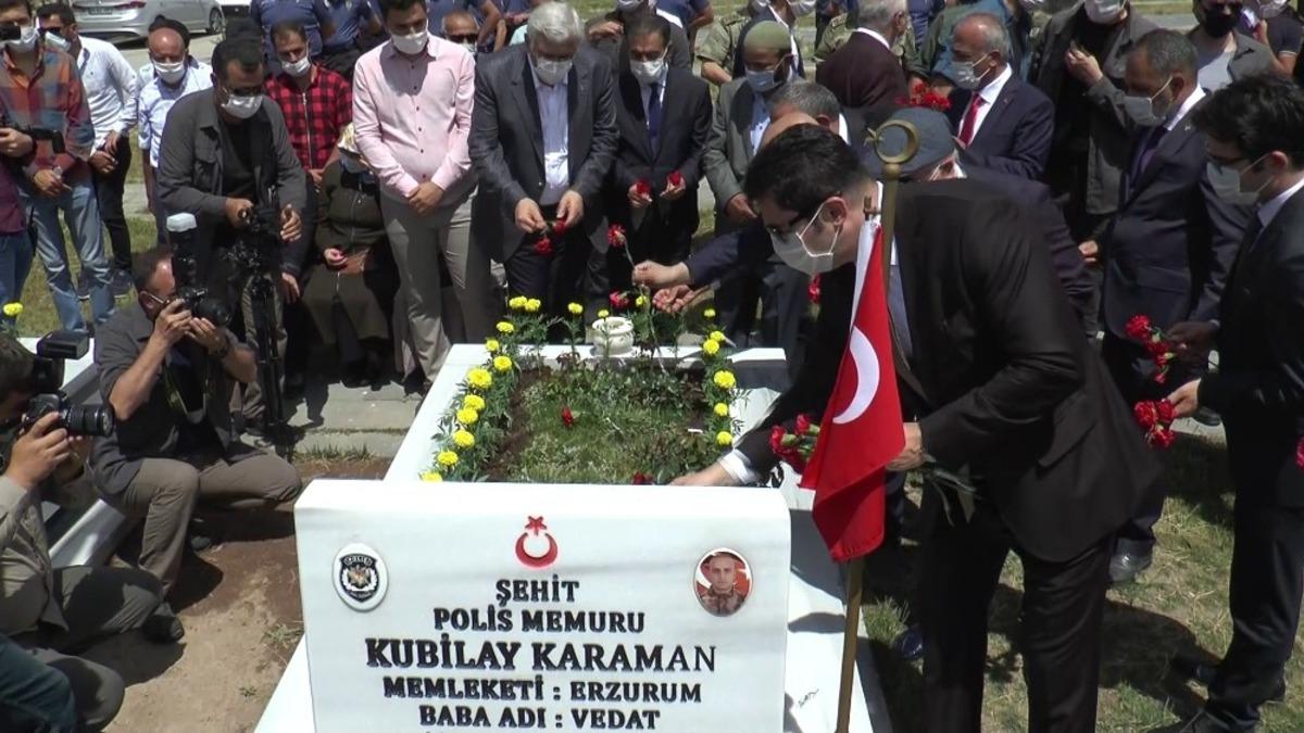 Erzurum&rsquo;da 15 Temmuz şehitleri mezarı başında anıldı