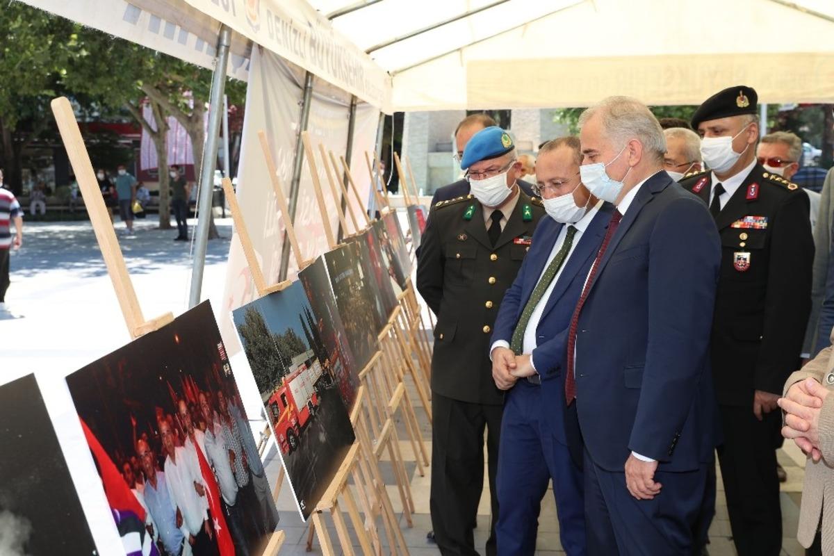 Denizli&rsquo;de 15 Temmuz sergisine yoğun ilgi