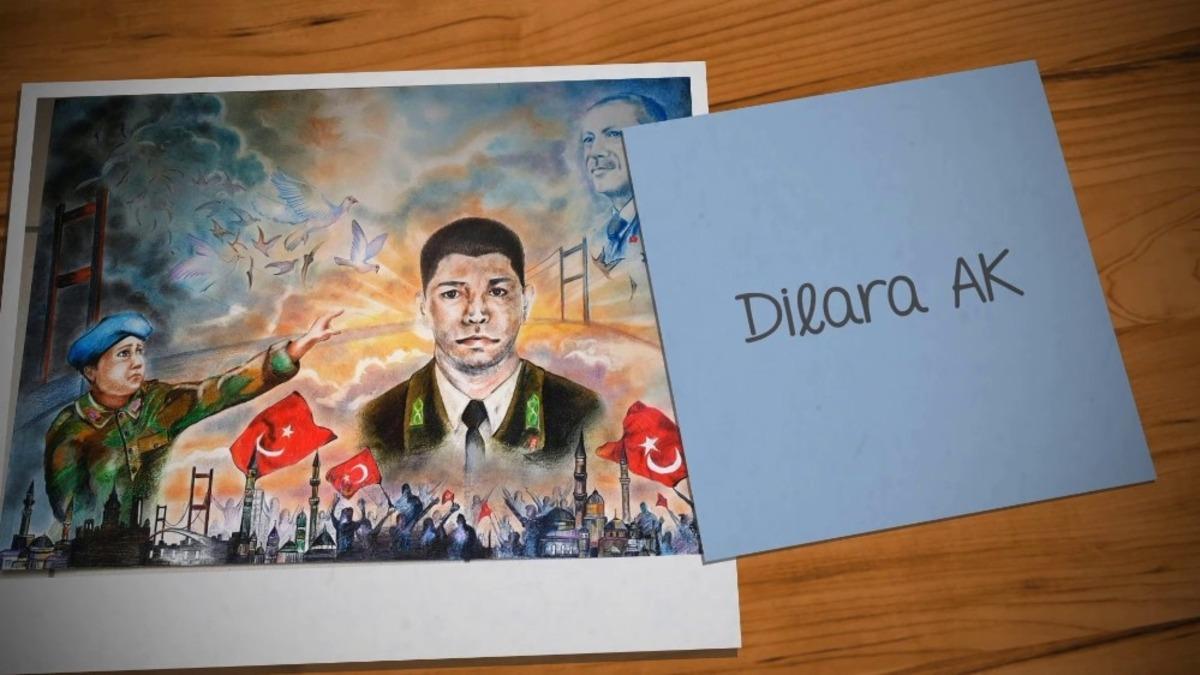 D&uuml;zce G&uuml;zel Sanatlar Lisesi&rsquo;nden &lsquo;Şehidim rahat uyu&rsquo; E-resim sergisi