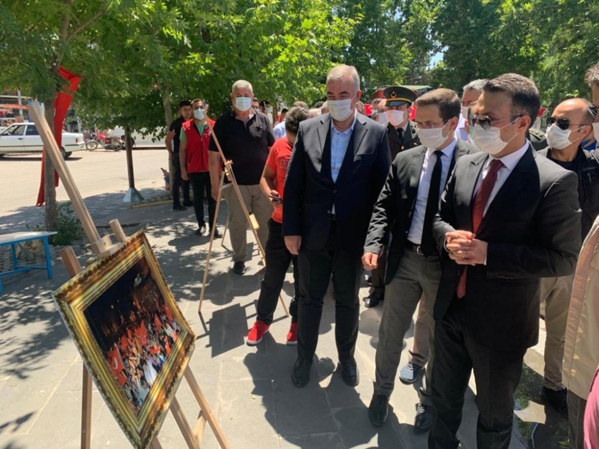 Kahta&rsquo;da 15 Temmuz fotoğraf sergisi a&ccedil;ıldı