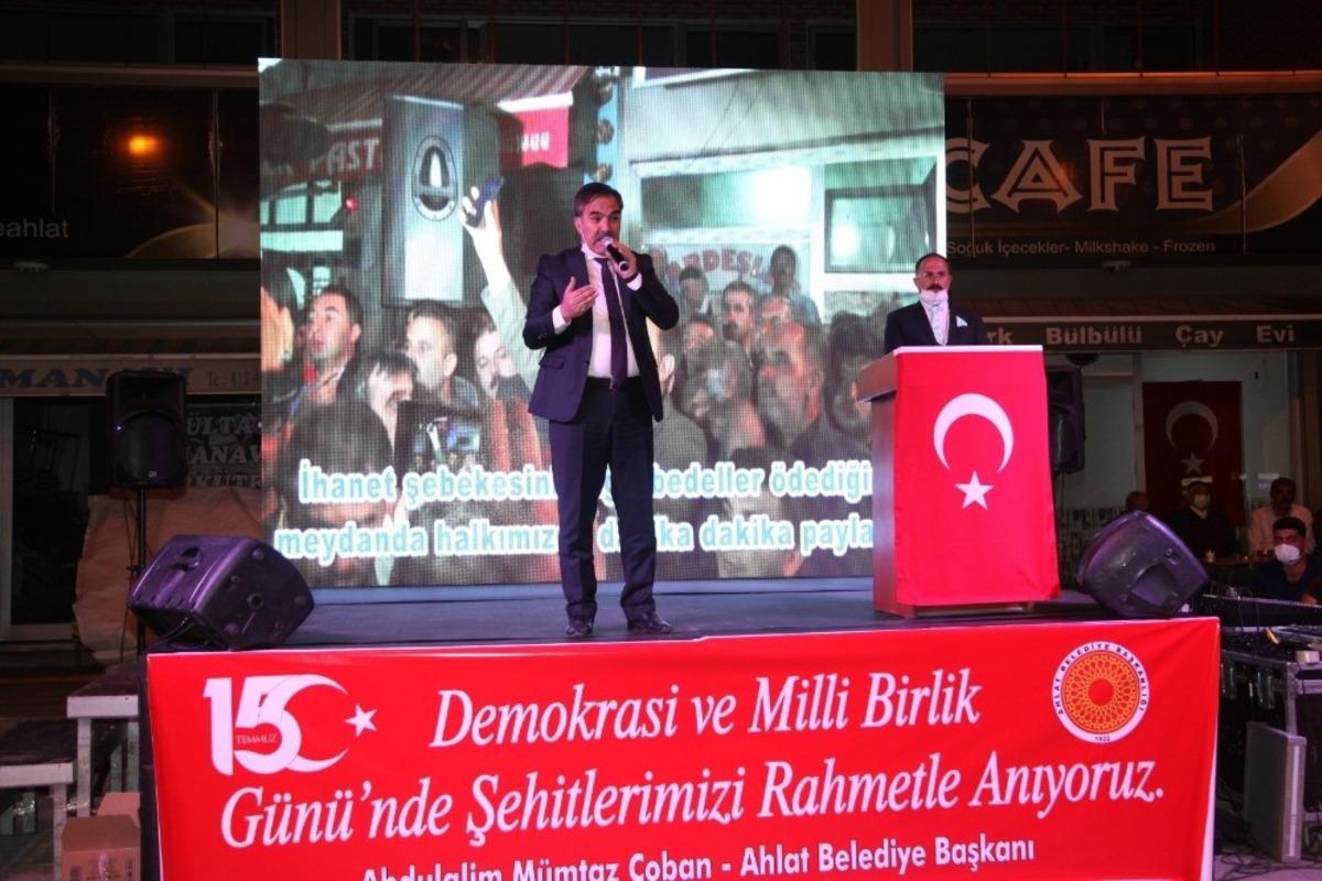Ahlat&rsquo;ta 15 Temmuz Demokrasi ve Milli Birlik G&uuml;n&uuml; Programı
