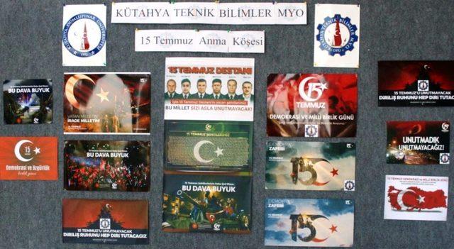 KTBMYO’dan 15 Temmuz Anma Köşesi