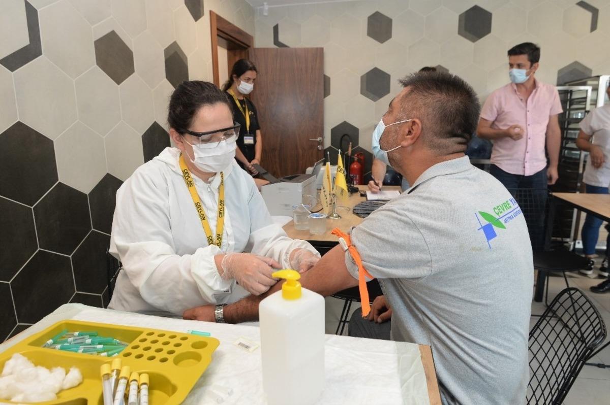 Bursa&rsquo;da sanayi &uuml;retim tesislerinde antikor testleri devam ediyor