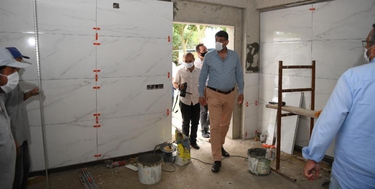 Kartepe&rsquo;nin yeni gasilhanesi hızla devam ediyor