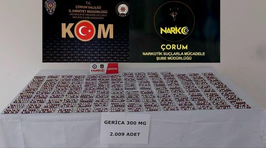 Çorum’da uyuşturucu operasyonu