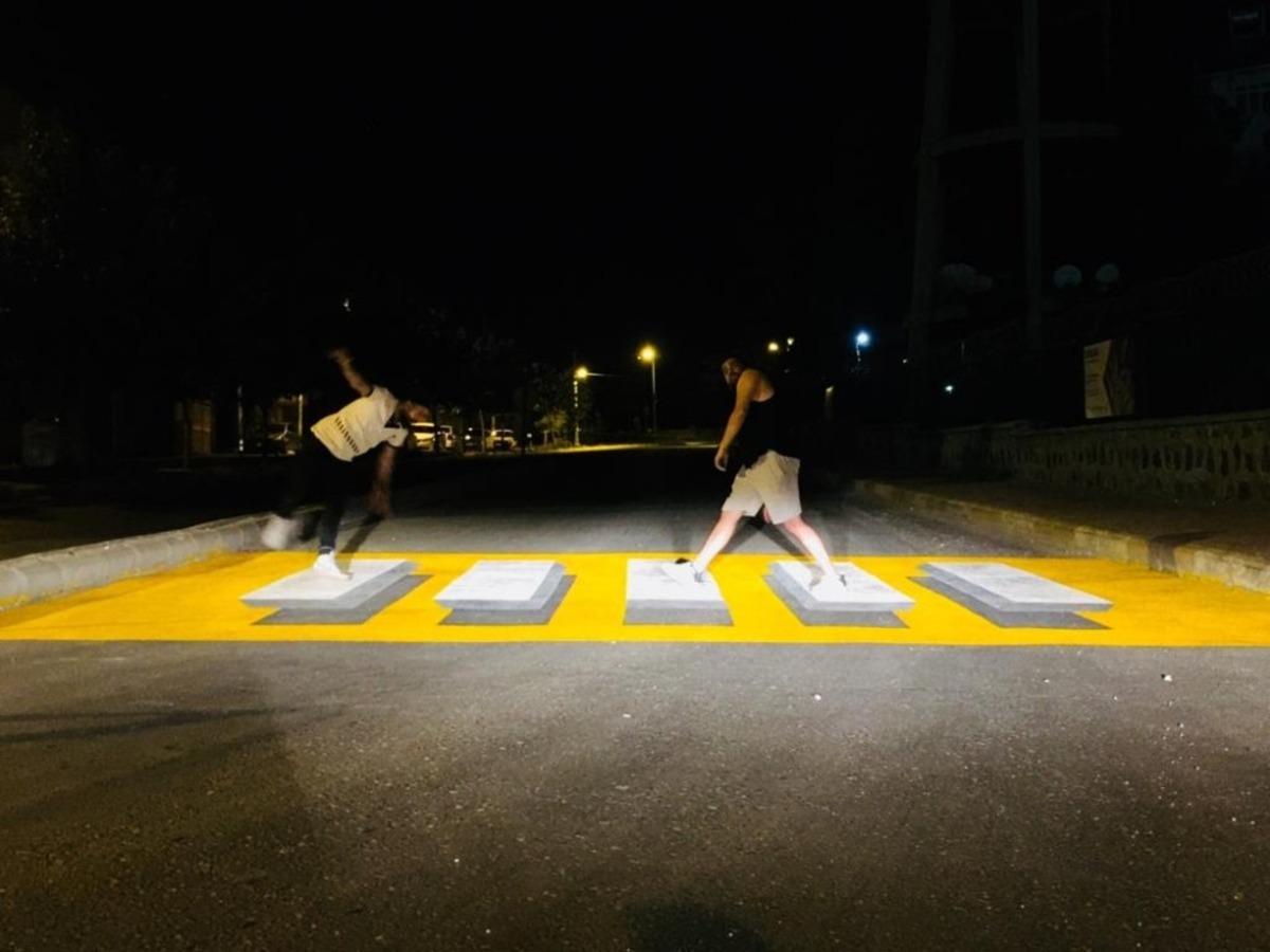 B&uuml;y&uuml;kşehir&rsquo;den &uuml;&ccedil; boyutlu yaya ge&ccedil;idi