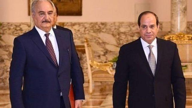 General Halife Hafter ve Abdülfettah es-Sisi