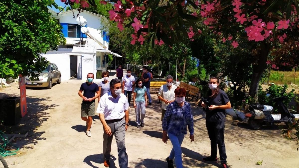 Kaymakam Y&uuml;cel, Kadıkalesi kazı heyetini ziyaret etti