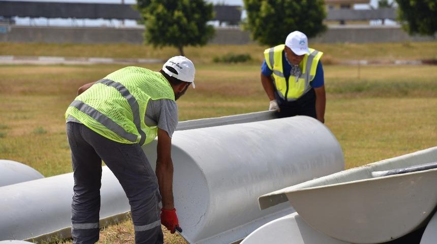 Karaduvar atıksu arıtma tesisi &uuml;nitelerinin &uuml;st&uuml; kapatılıyor