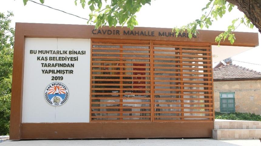 Kaş Belediyesi&rsquo;nden Muhtarlık Ofisleri