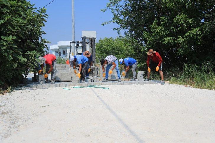 Kale mahallesinde beton kilit parke taşı çalışmaları tamamlandı G3