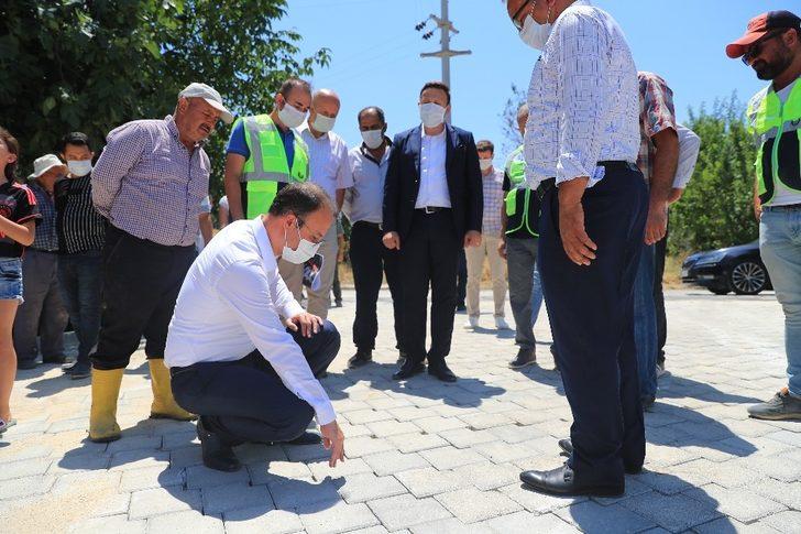 Kale mahallesinde beton kilit parke taşı çalışmaları tamamlandı G4