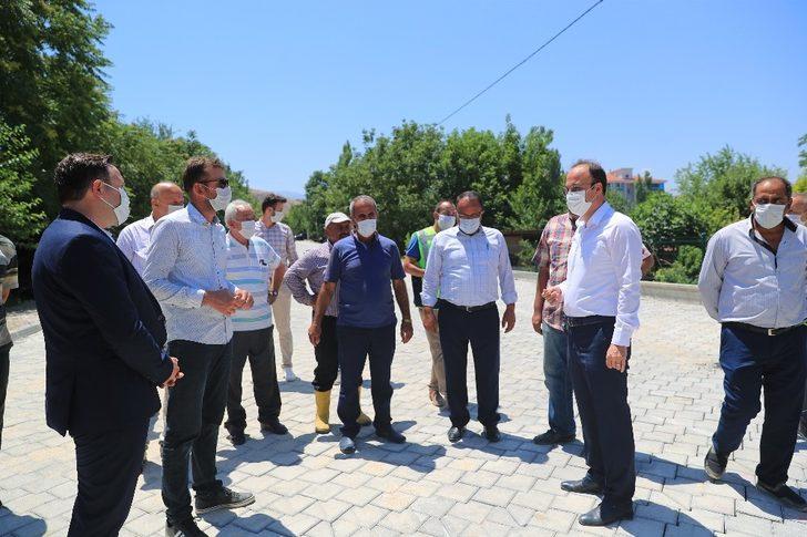 Kale mahallesinde beton kilit parke taşı çalışmaları tamamlandı G5