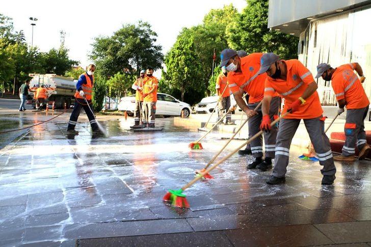 Aksaray’da çarşı tazyikli su ile yıkandı G1