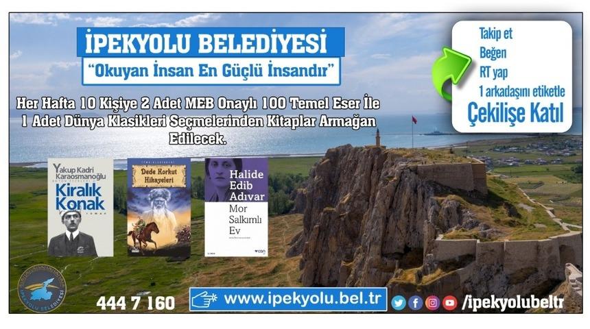İpekyolu Belediyesinden kitap &ccedil;ekilişi