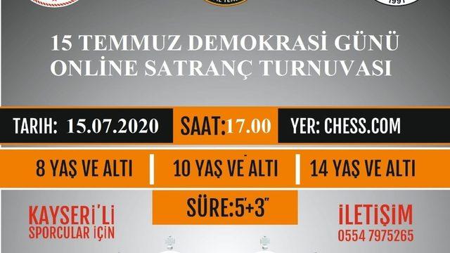 15 Temmuz Demokrasi Günü Online Satranç Turnuvası Tamamlandı