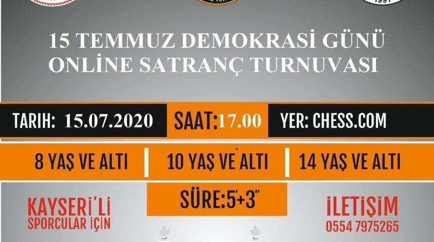 15 Temmuz Demokrasi Günü Online Satranç Turnuvası Tamamlandı