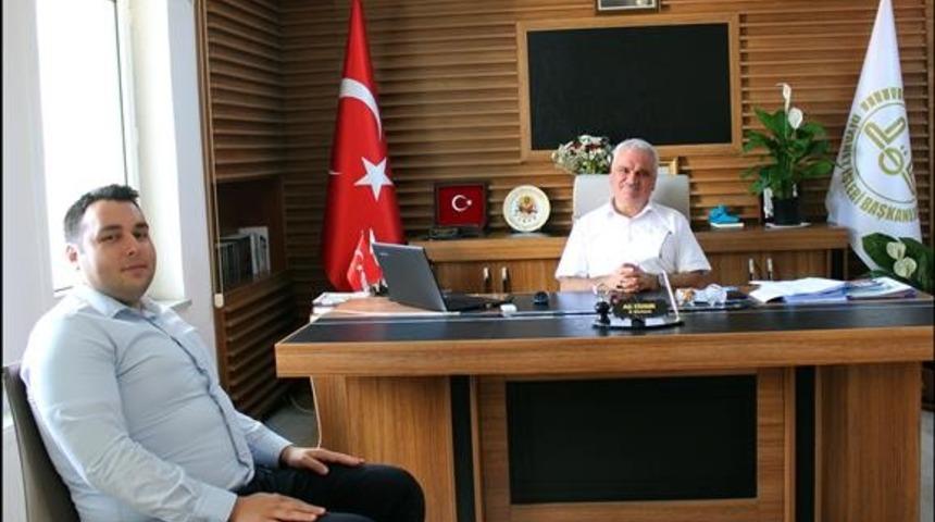 Kaymakam &Ccedil;ırak&rsquo;tan İl M&uuml;ft&uuml;s&uuml; Erhun&rsquo;a ziyaret