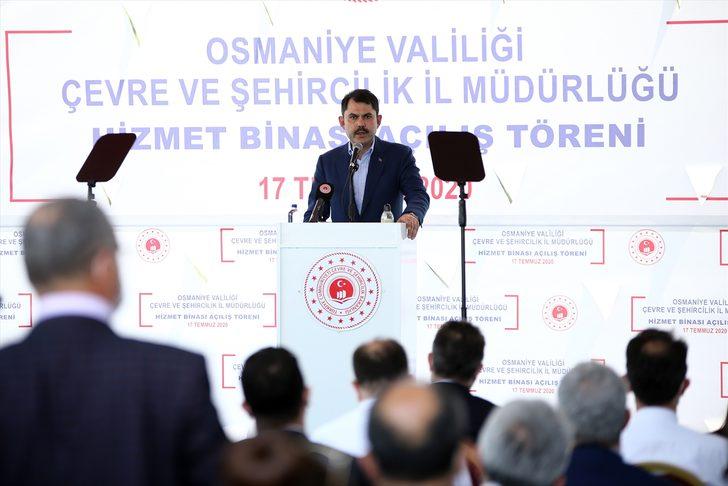 Bakan Kurum Osmaniye Çevre ve Şehircilik İl Müdürlüğü hizmet binasının açılışını yaptı: G4