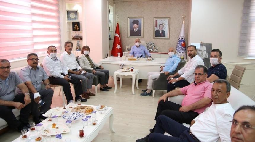 MTSO Yerel Y&ouml;netimler &Ccedil;alışma Grubu, il&ccedil;e belediye başkanlarını ziyaret etti