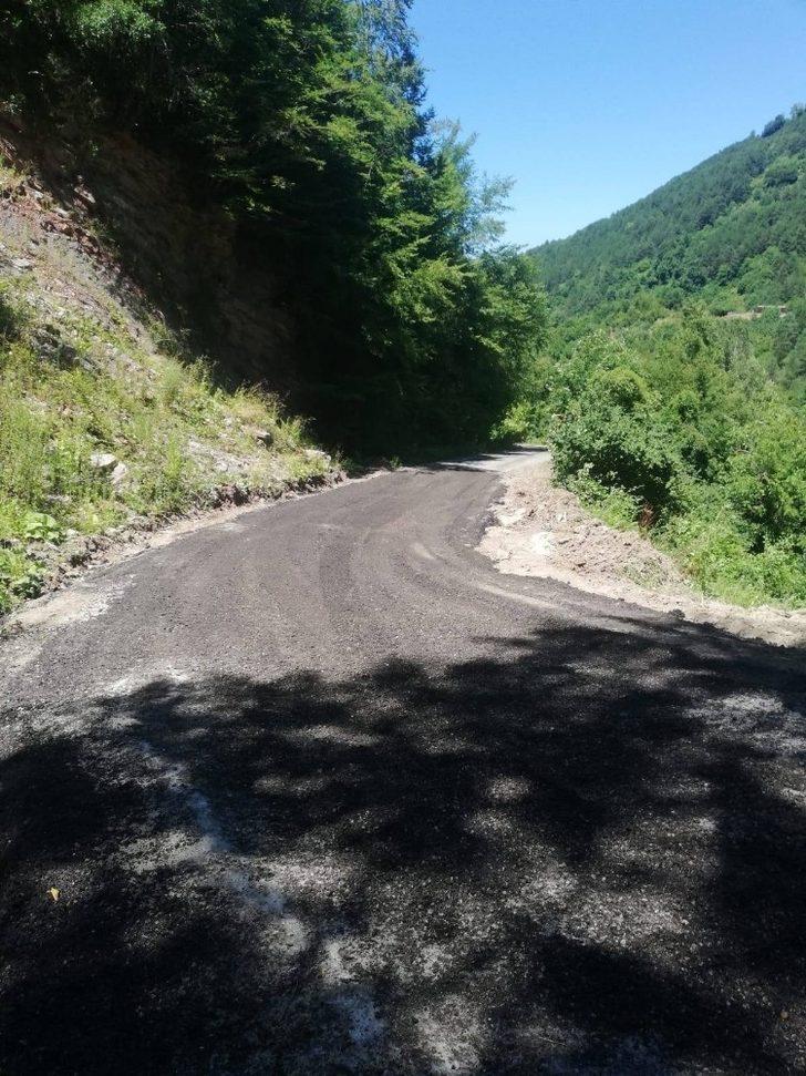 Cide’de heyelan nedeniyle bozulan yollar onarılıyor G3