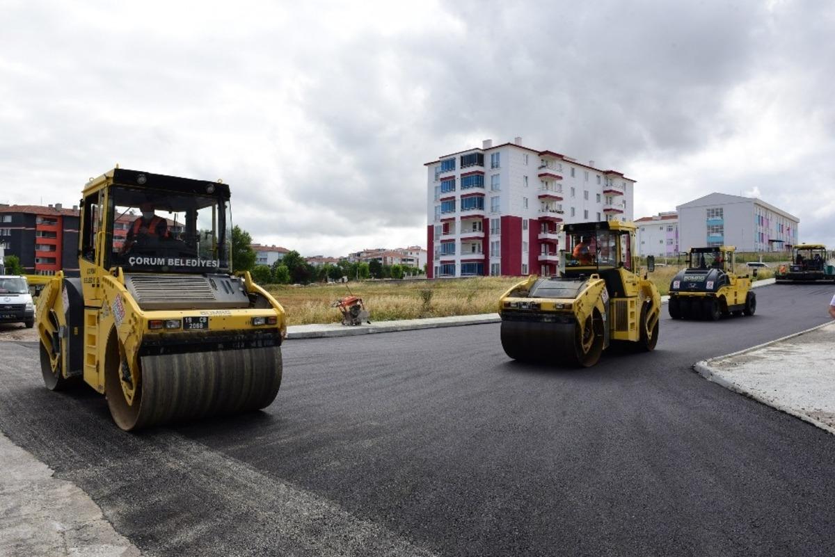 Ata sokakların asfaltı tamamlandı