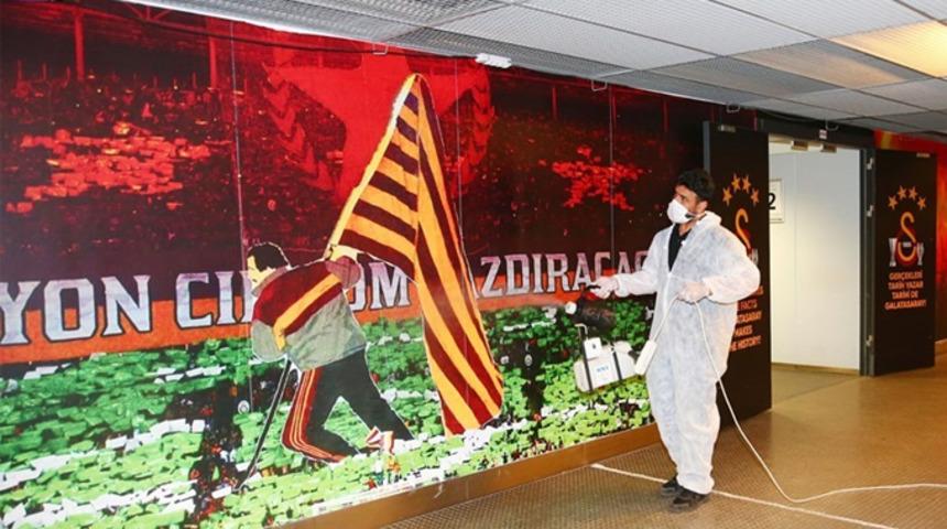 Galatasaray’ın stadı, Göztepe maçı öncesi dezenfekte edildi