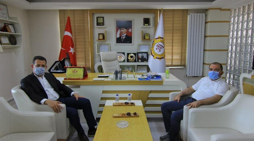 Kaymakam &Uuml;rkmezer&rsquo;den TSO&rsquo;ya veda ziyareti