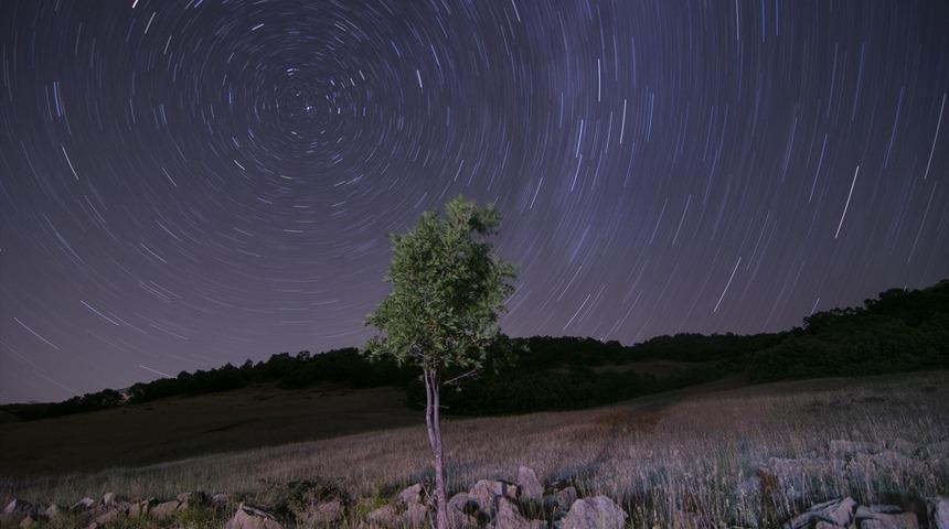 Tunceli'de yıldızların g&ouml;rsel ş&ouml;leni