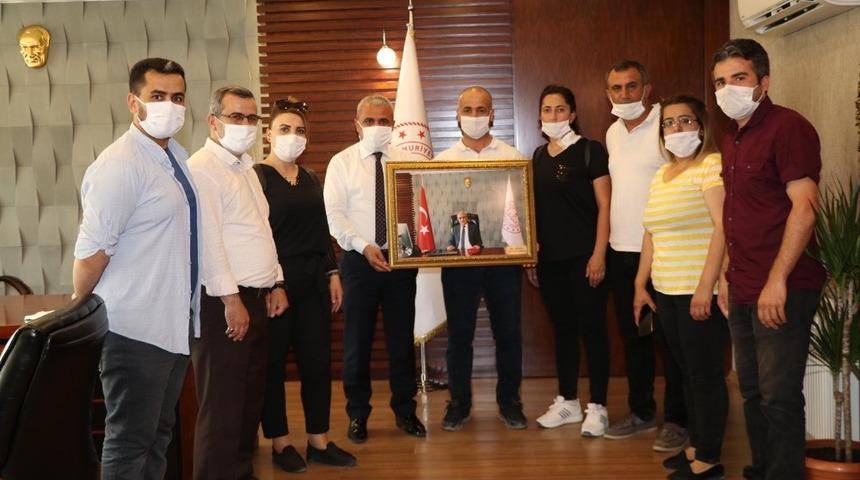 Özel güvenlik görevlilerinden Müdür Gür’e ziyaret