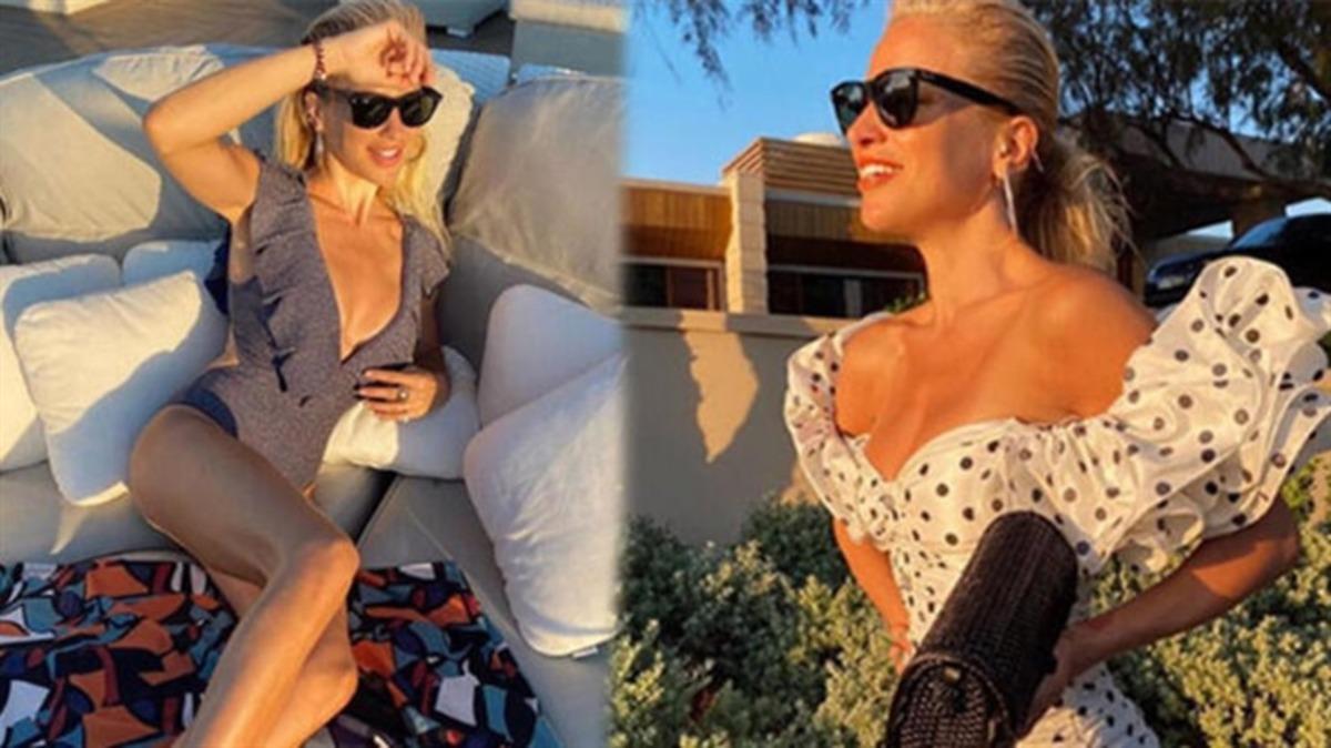 Burcu Esmersoy hızlı &ccedil;ıktı! İtalyan aşkını Bodrum'da ağırladı