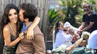 Murat Dalkılıç ayrıldığı iddia edilen sevgilisi Hande Erçel'in ailesiyle tatilde