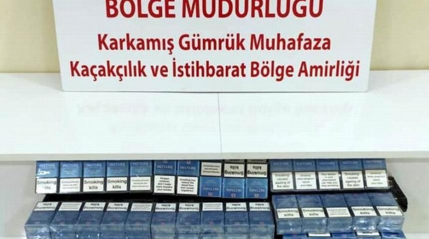 Karkamış&rsquo;ta ka&ccedil;ak sigara ile telefon yakalandı
