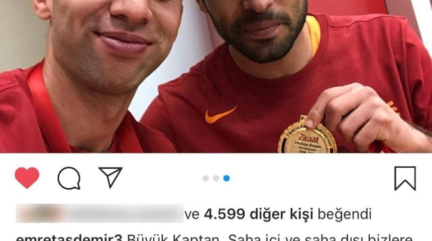 Emre Taşdemir&rsquo;den kaptan Sel&ccedil;uk İnan&rsquo;a teşekk&uuml;r