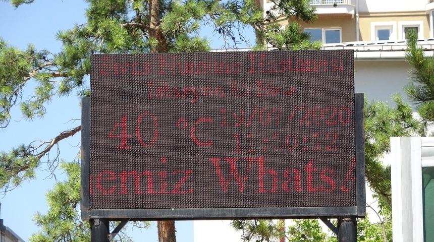 Sivas&rsquo;ta termometreler 40 dereceyi g&ouml;sterdi