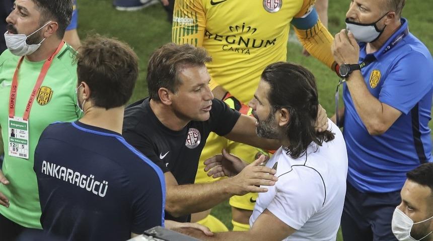 MKE Ankaragücü - Antalyaspor maçında gergin anlar