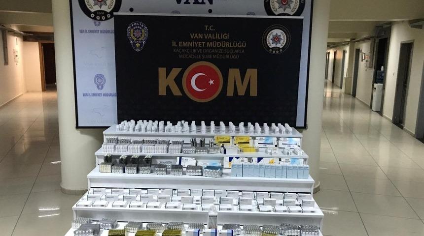 Van&rsquo;da 63 bin 830 adet tıbbi ila&ccedil; ele ge&ccedil;irildi