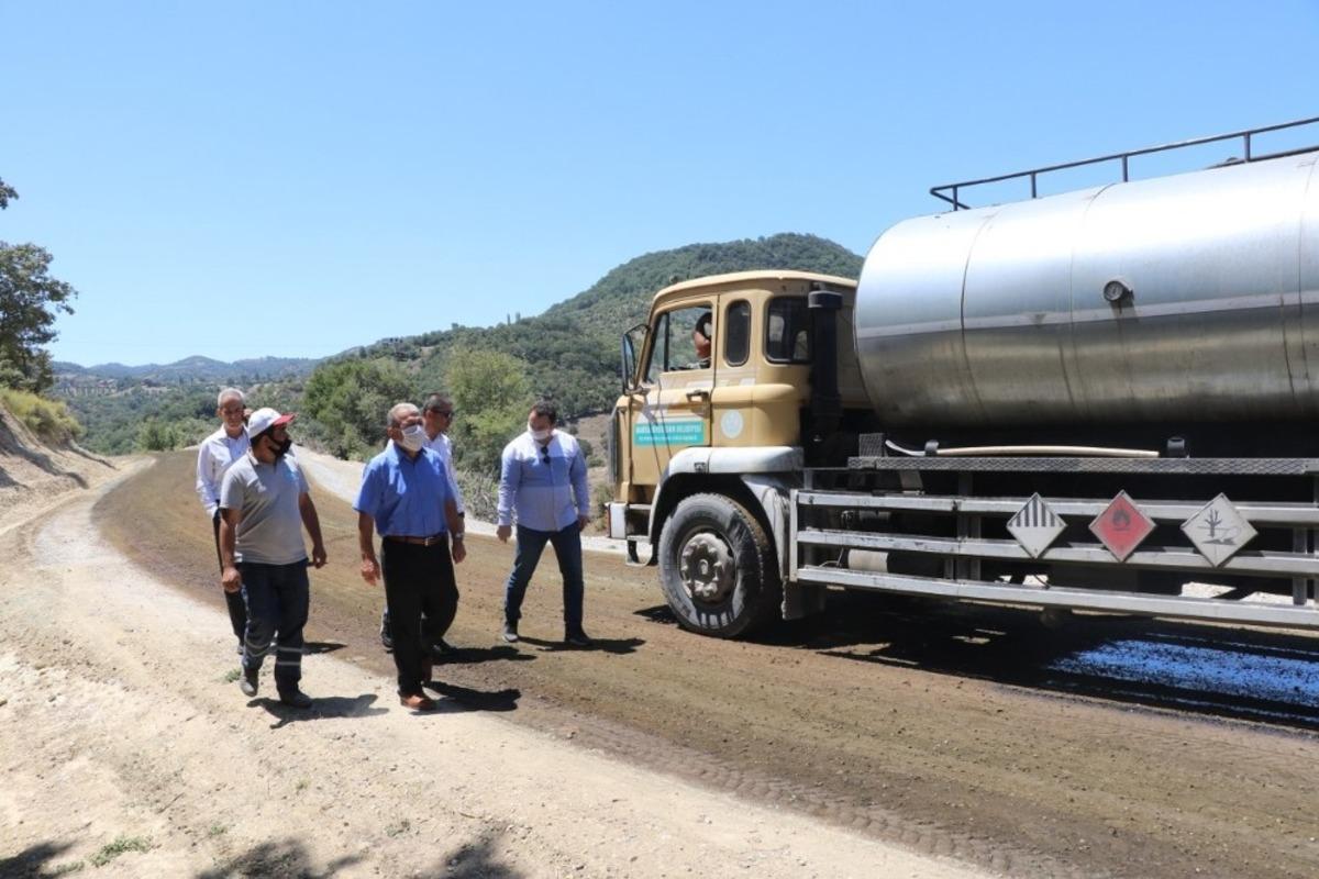 Yol yapım ekipleri Soma&rsquo;da yoğun mesaide